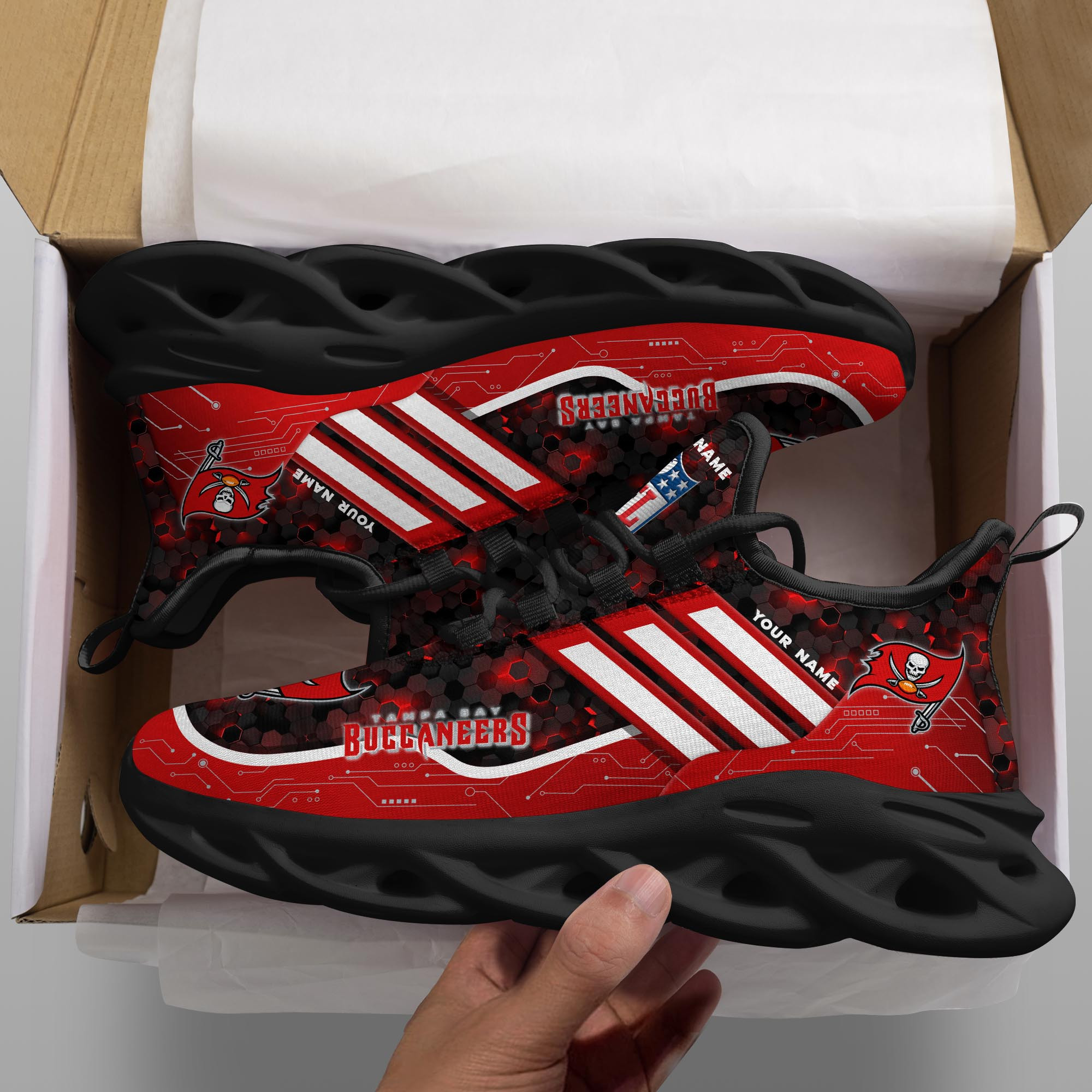 Tampa Bay Buccaneers NFL Max Soul Shoes Sneakers For Men And Women