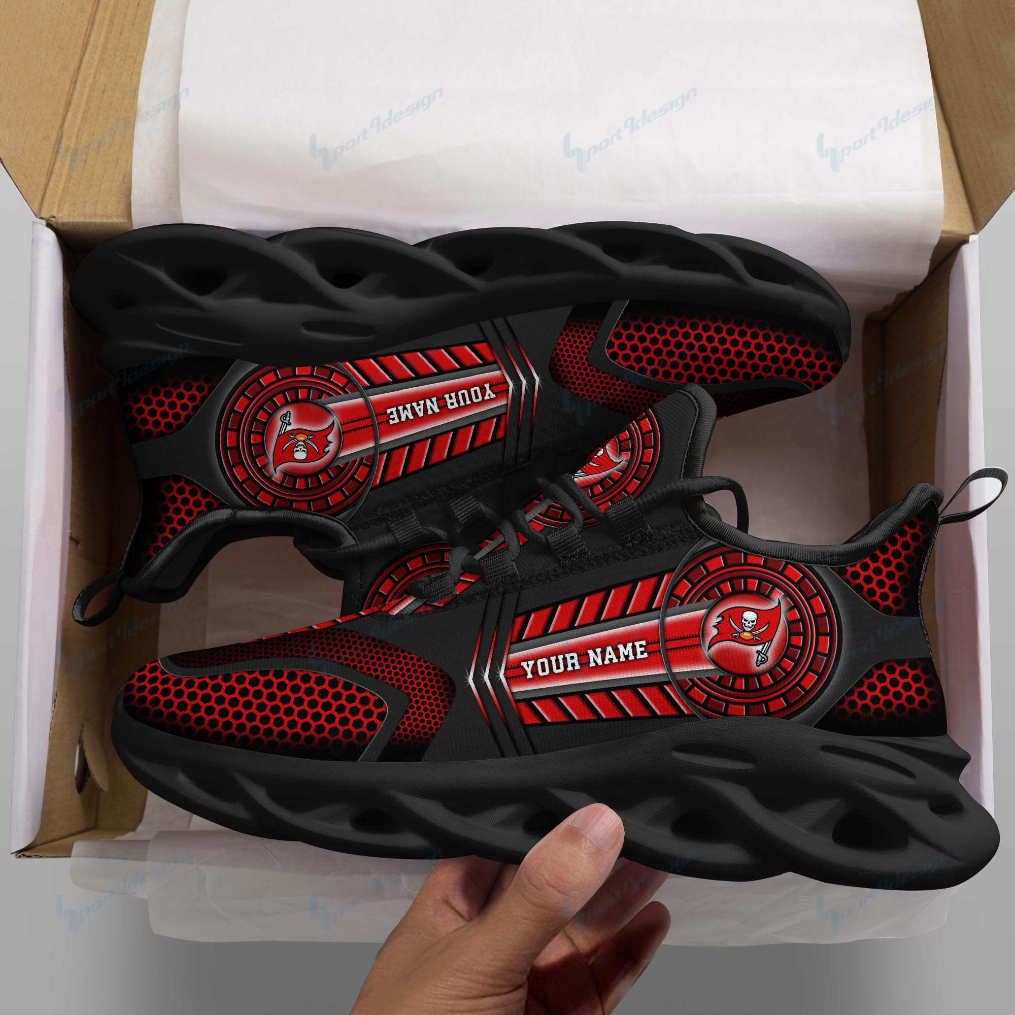 Tampa Bay Buccaneers NFL Max Soul Shoes Sneakers For Men And Women