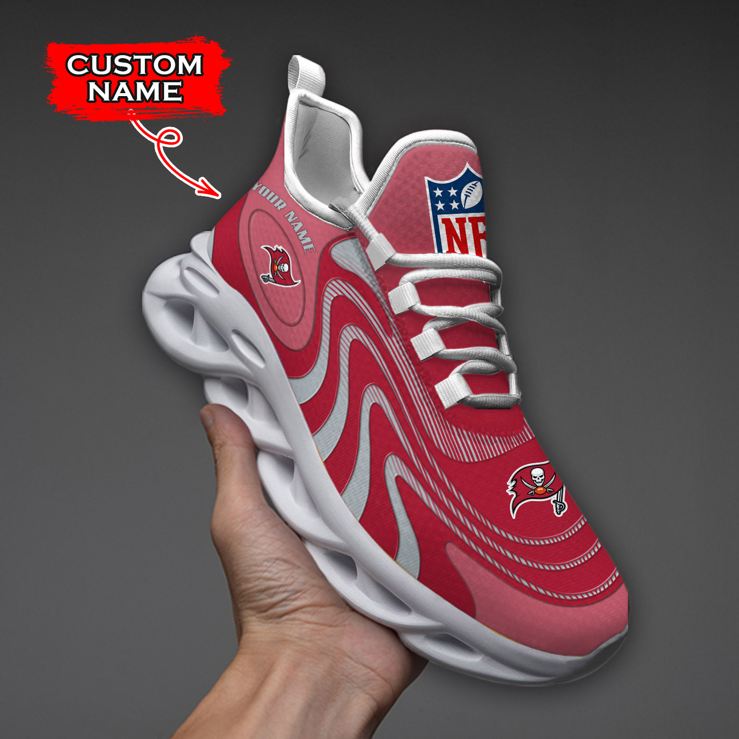 Tampa Bay Buccaneers NFL Max Soul Shoes Sneakers For Men And Women