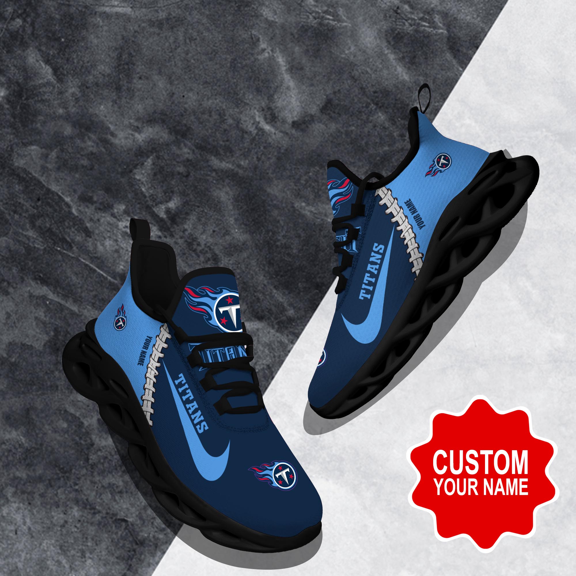 Tennessee Titans Max Soul Shoes Sneakers For Men And Women