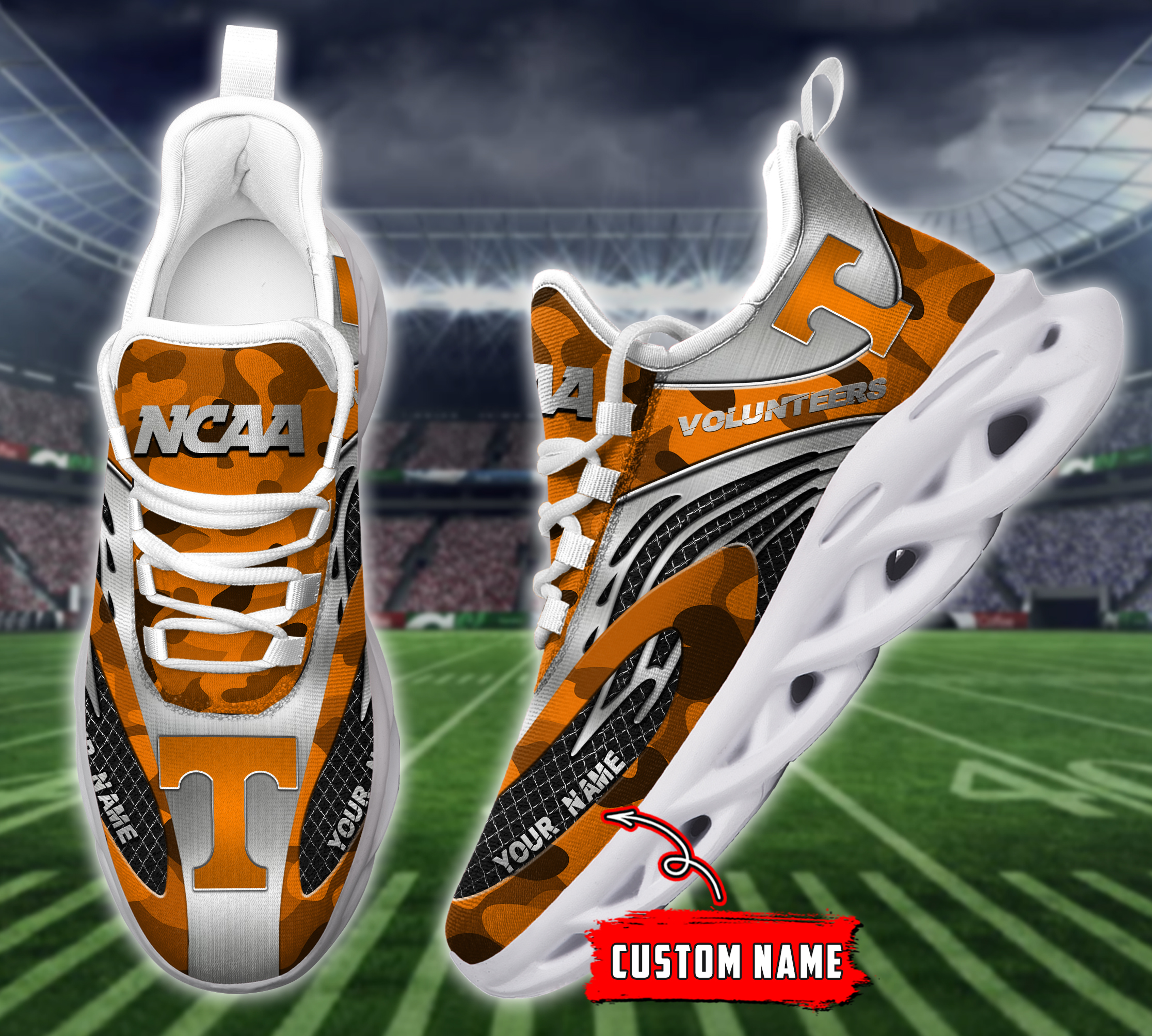 Tennessee Volunteers NCAA Max Soul Shoes Sneakers For Men And Women