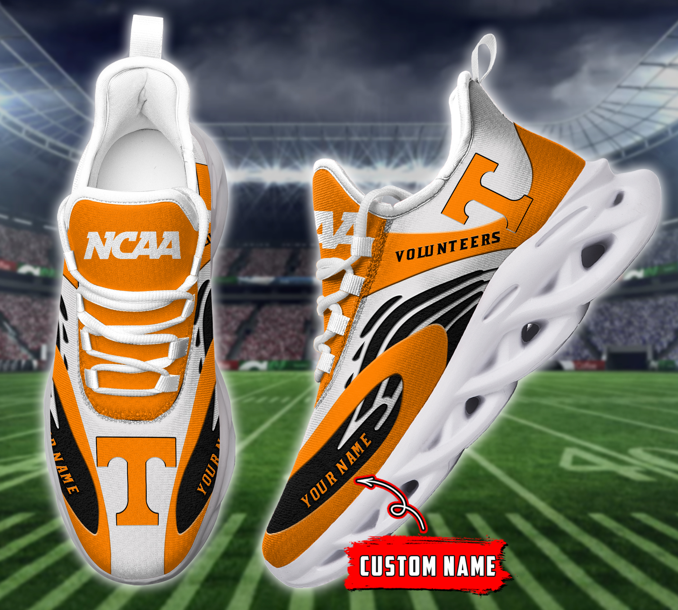 Tennessee Volunteers NCAA Max Soul Shoes Sneakers For Men And Women