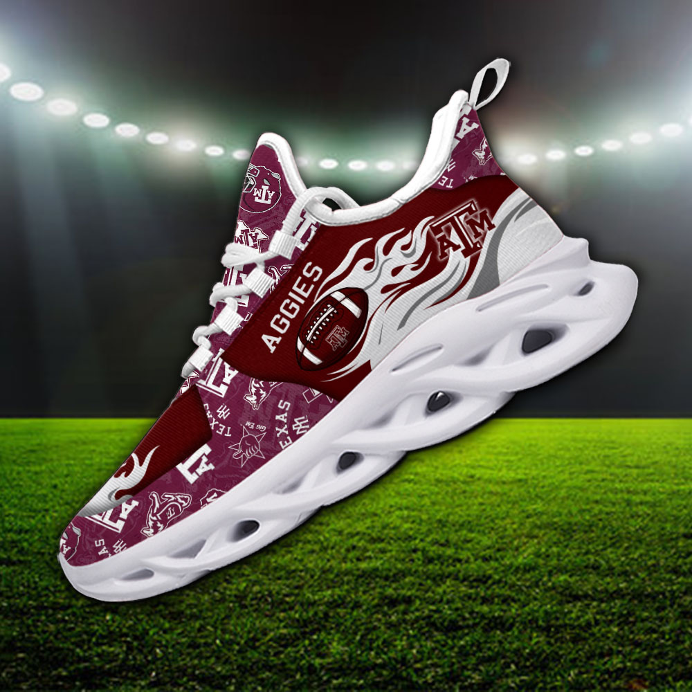 Texas A&M Aggies NCAA Max Soul Shoes Sneakers For Men And Women