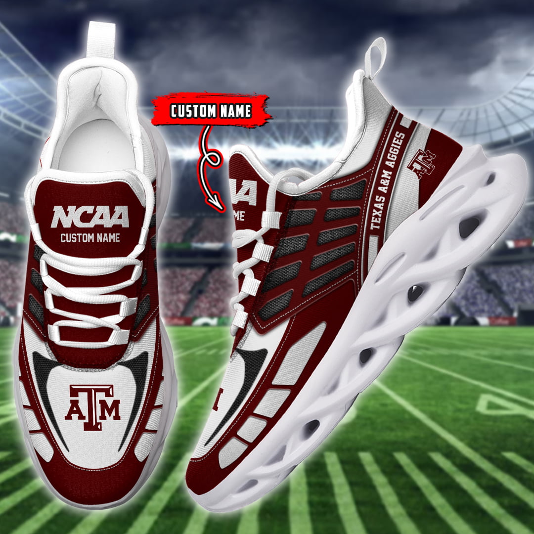 Texas A&M Aggies NCAA Max Soul Shoes Sneakers For Men And Women