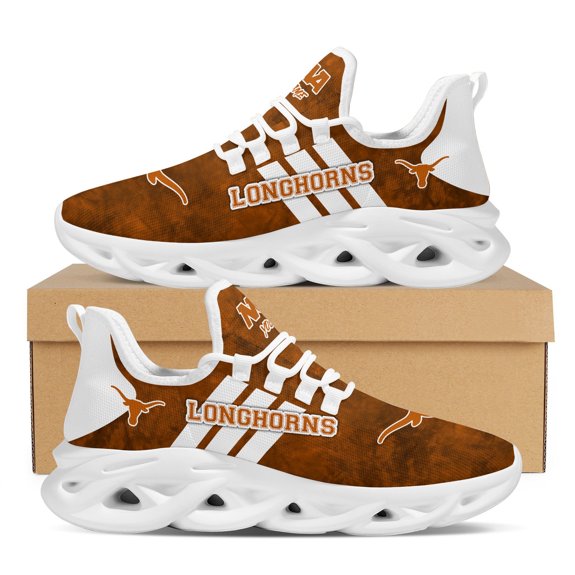 Texas Longhorns Max Soul Shoes Sneakers For Men And Women