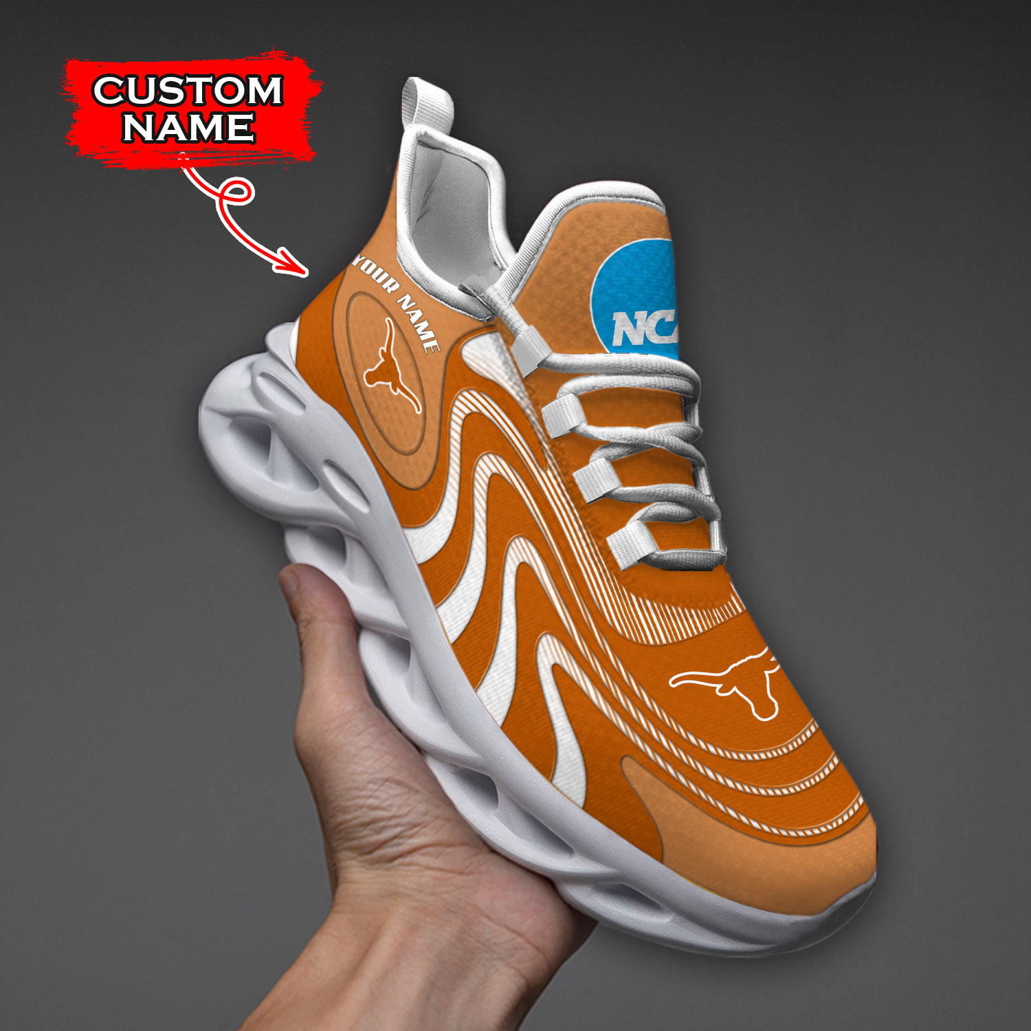Texas Longhorns NCAA Max Soul Shoes Sneakers For Men And Women