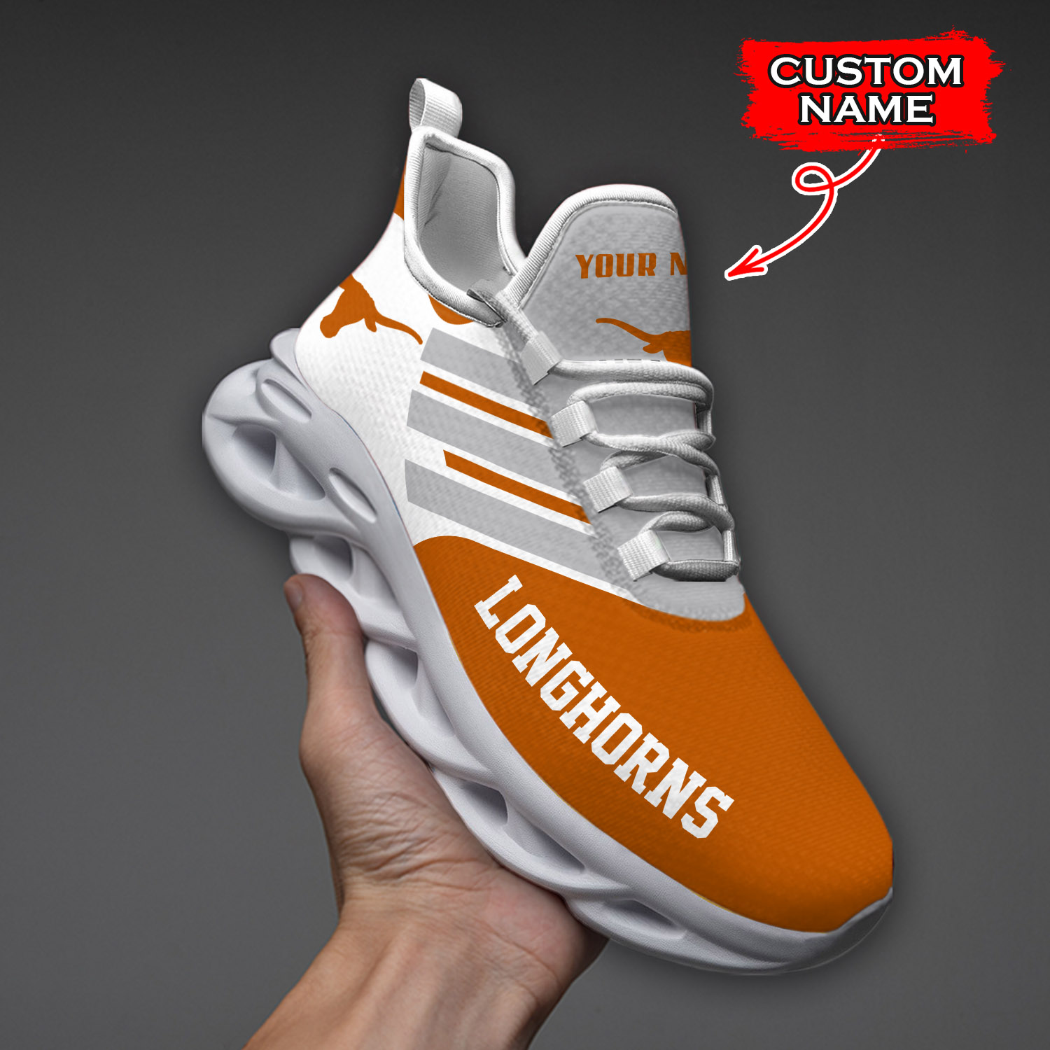Texas Longhorns NCAA Max Soul Shoes Sneakers For Men And Women