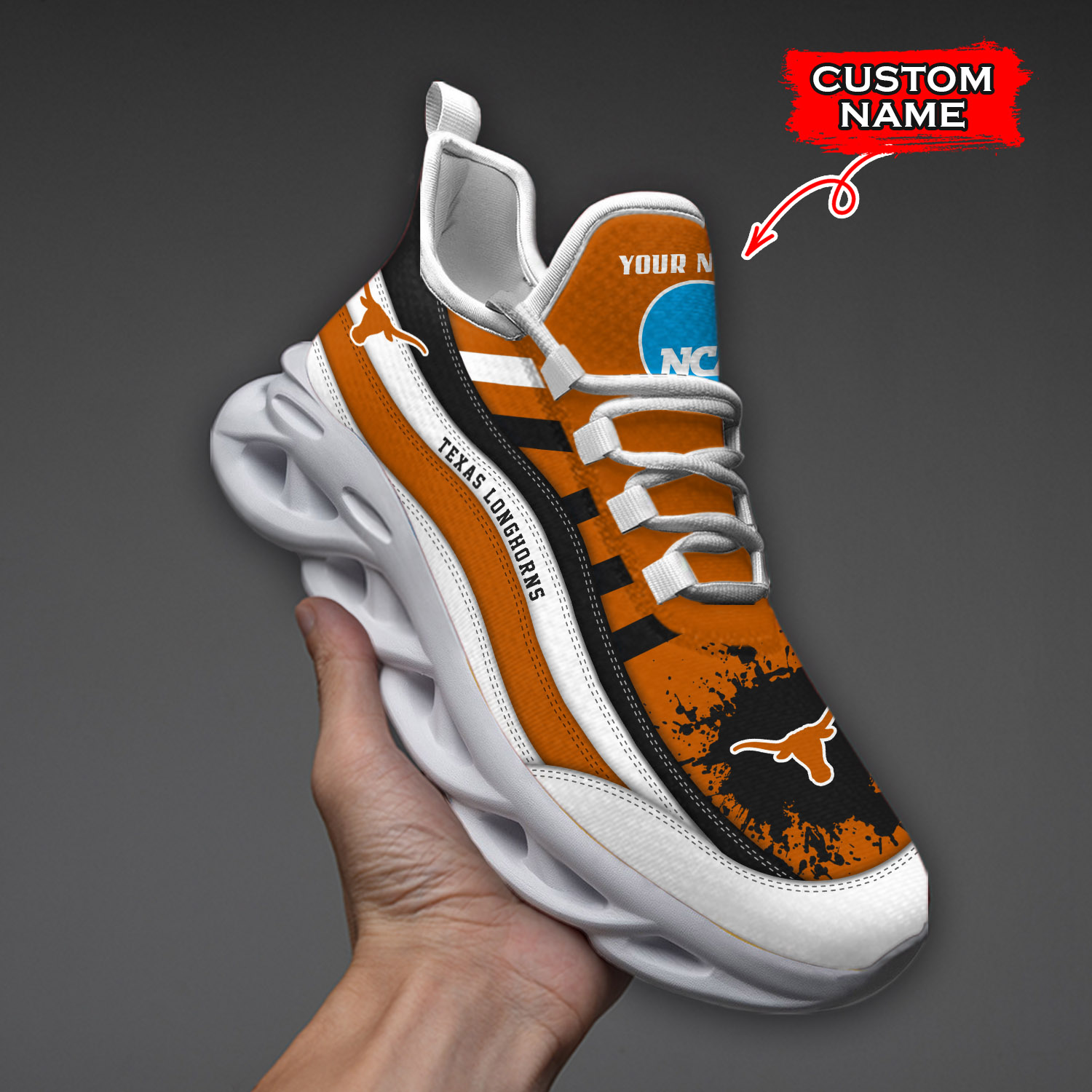Texas Longhorns NCAA Max Soul Shoes Sneakers For Men And Women