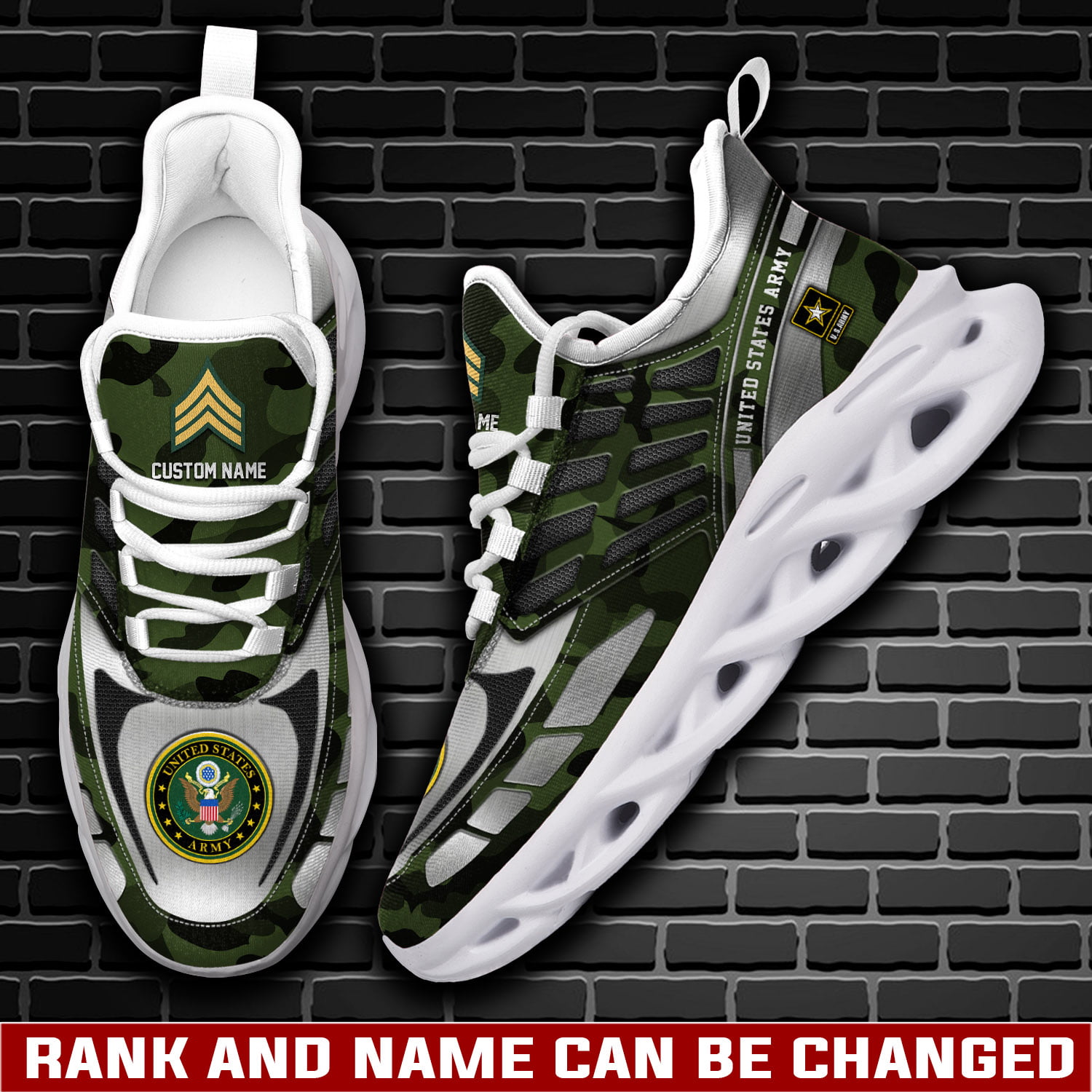 US Army Max Soul Shoes Sneakers For Men And Women
