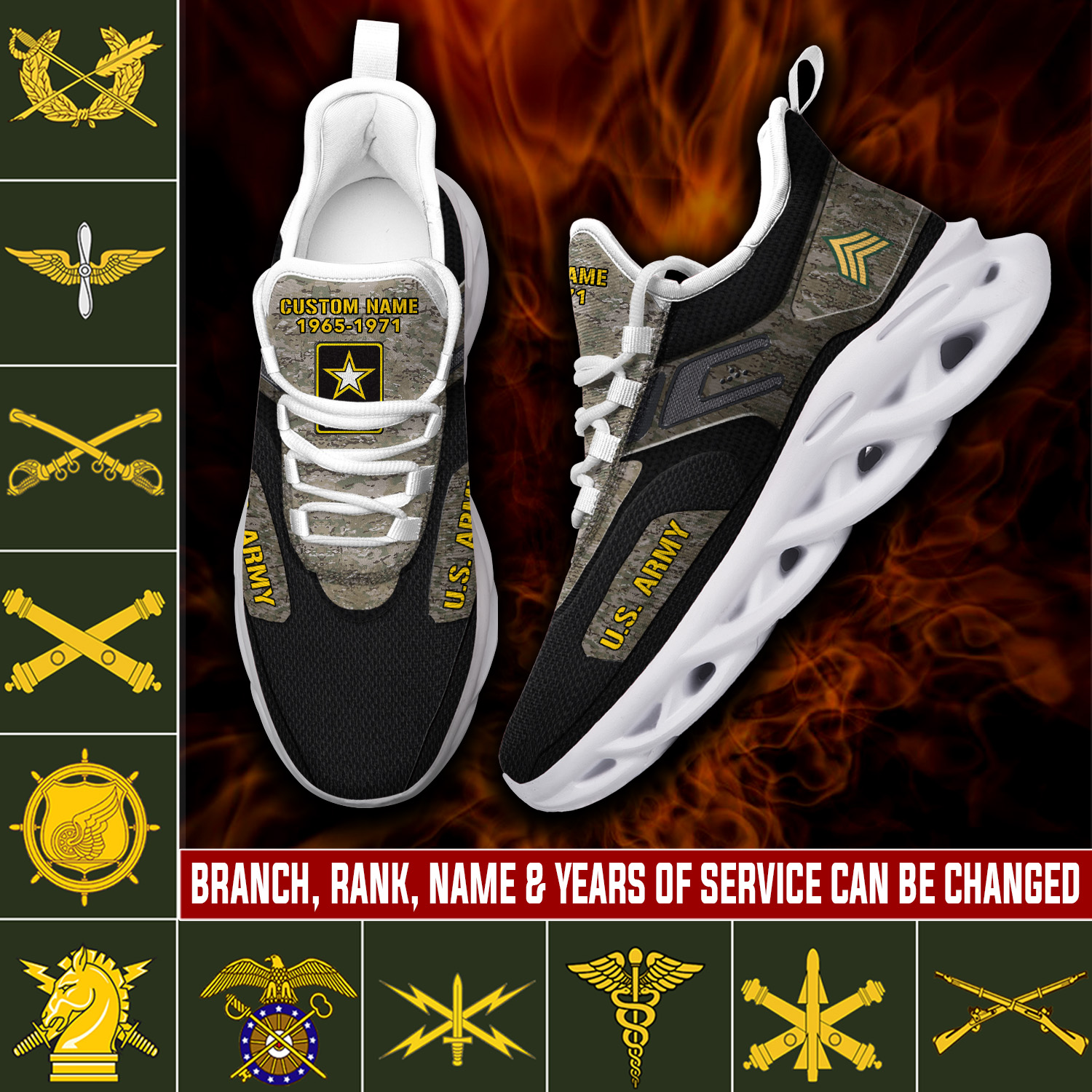 US Army Max Soul Shoes Sneakers For Men And Women