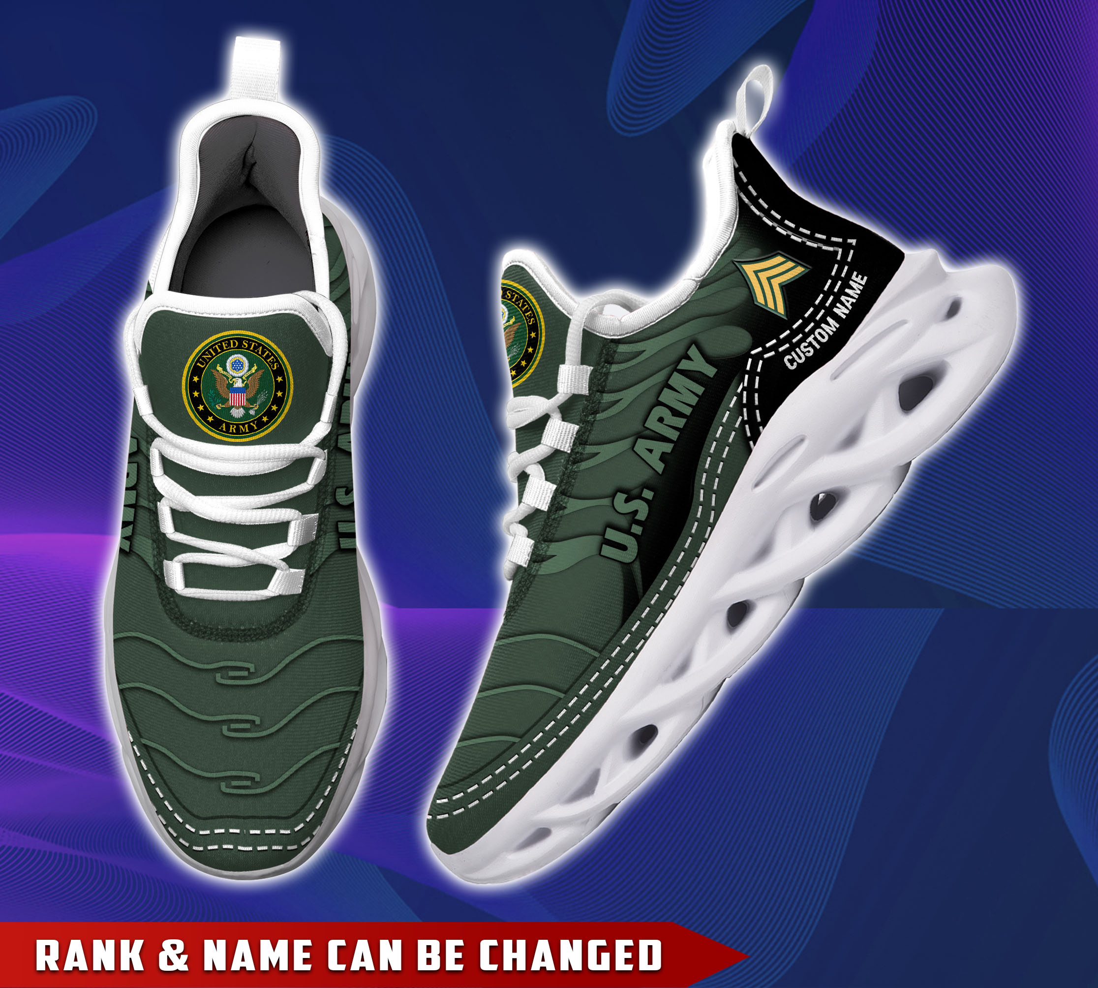 US Army Max Soul Shoes Sneakers For Men And Women