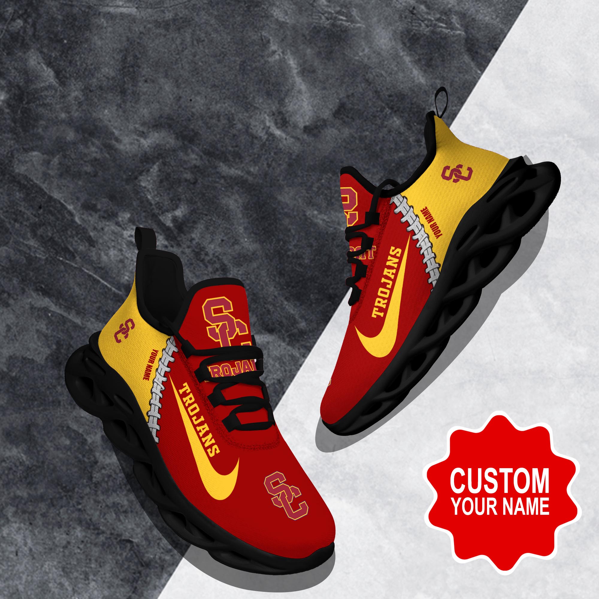 USC Trojans Max Soul Shoes Sneakers For Men And Women