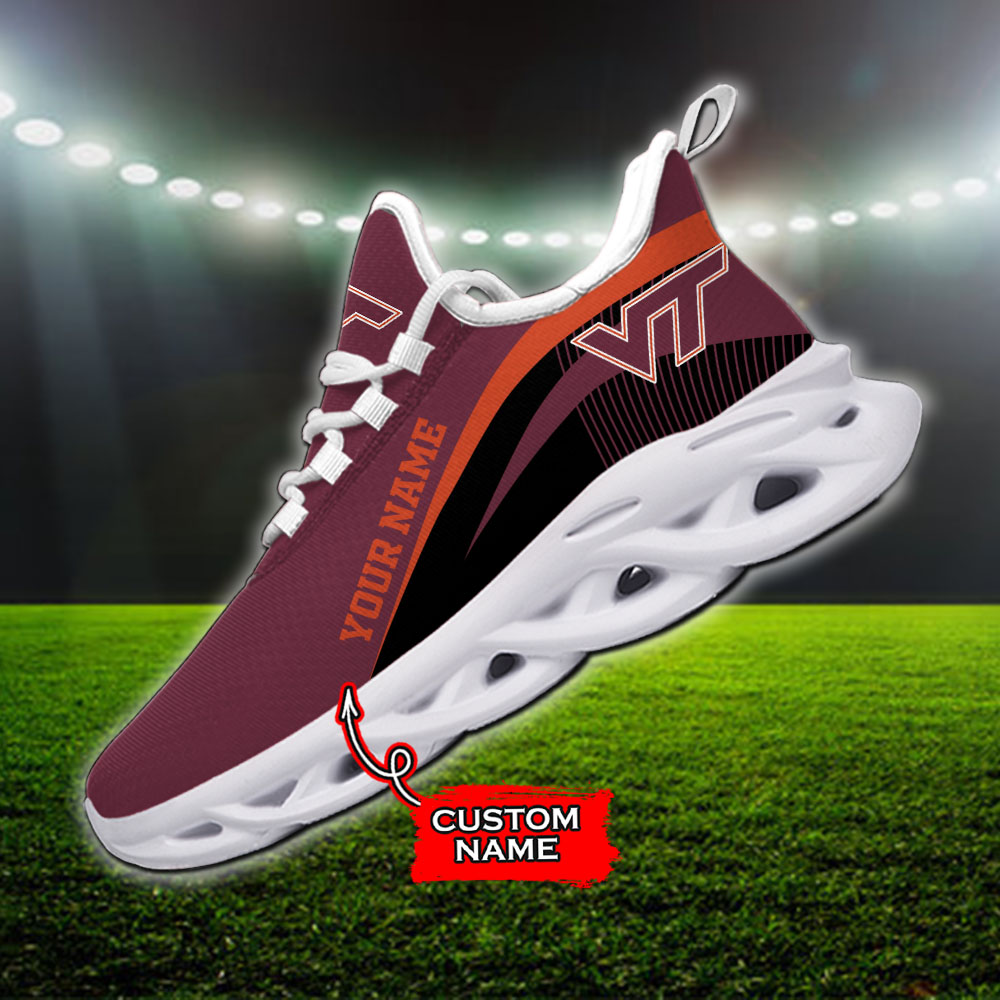 Virginia Tech Hokies NCAA Max Soul Shoes Sneakers For Men And Women