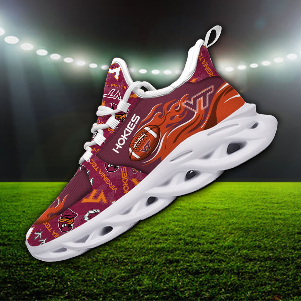 Virginia Tech Hokies NCAA Max Soul Shoes Sneakers For Men And Women