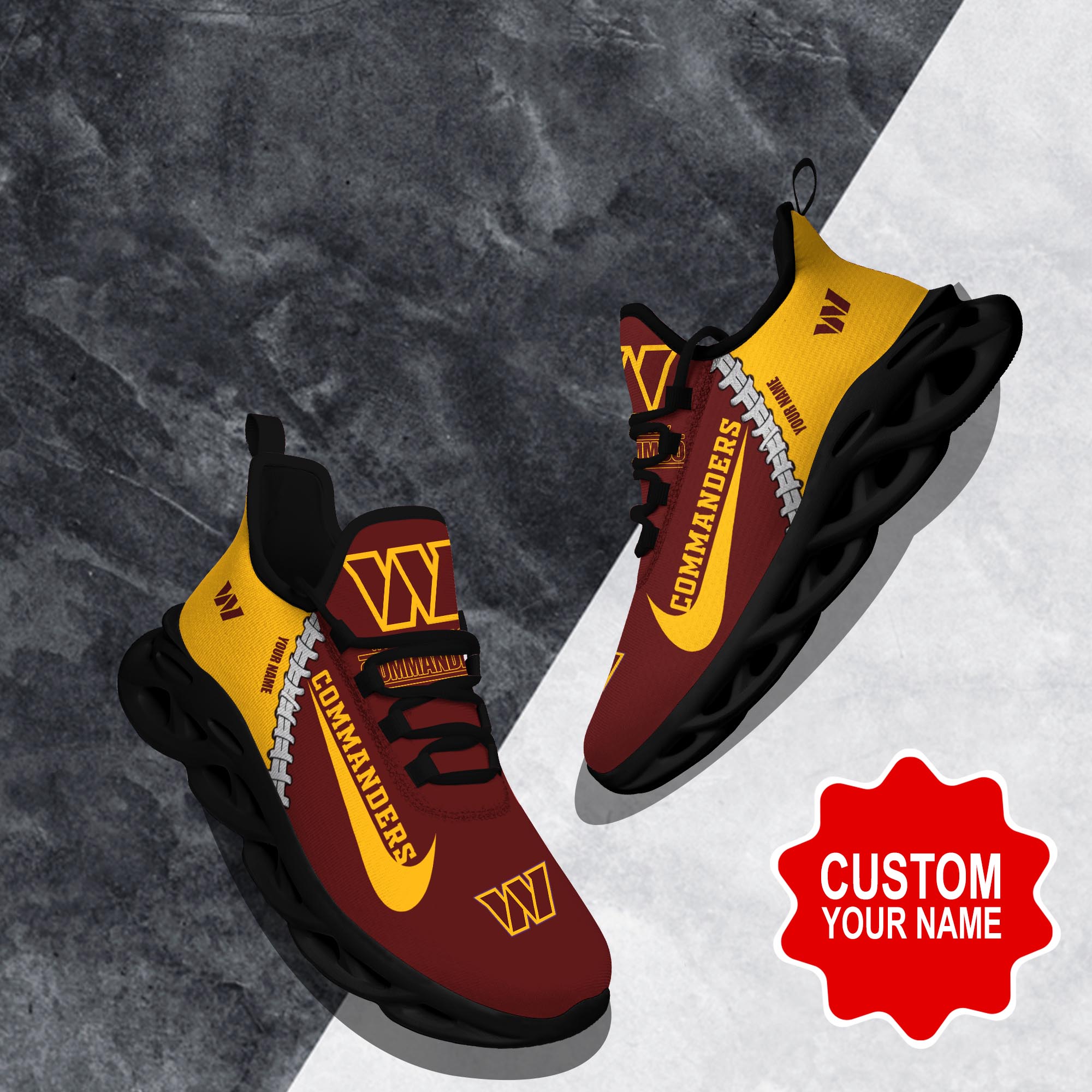 Washington Commanders Max Soul Shoes Sneakers For Men And Women