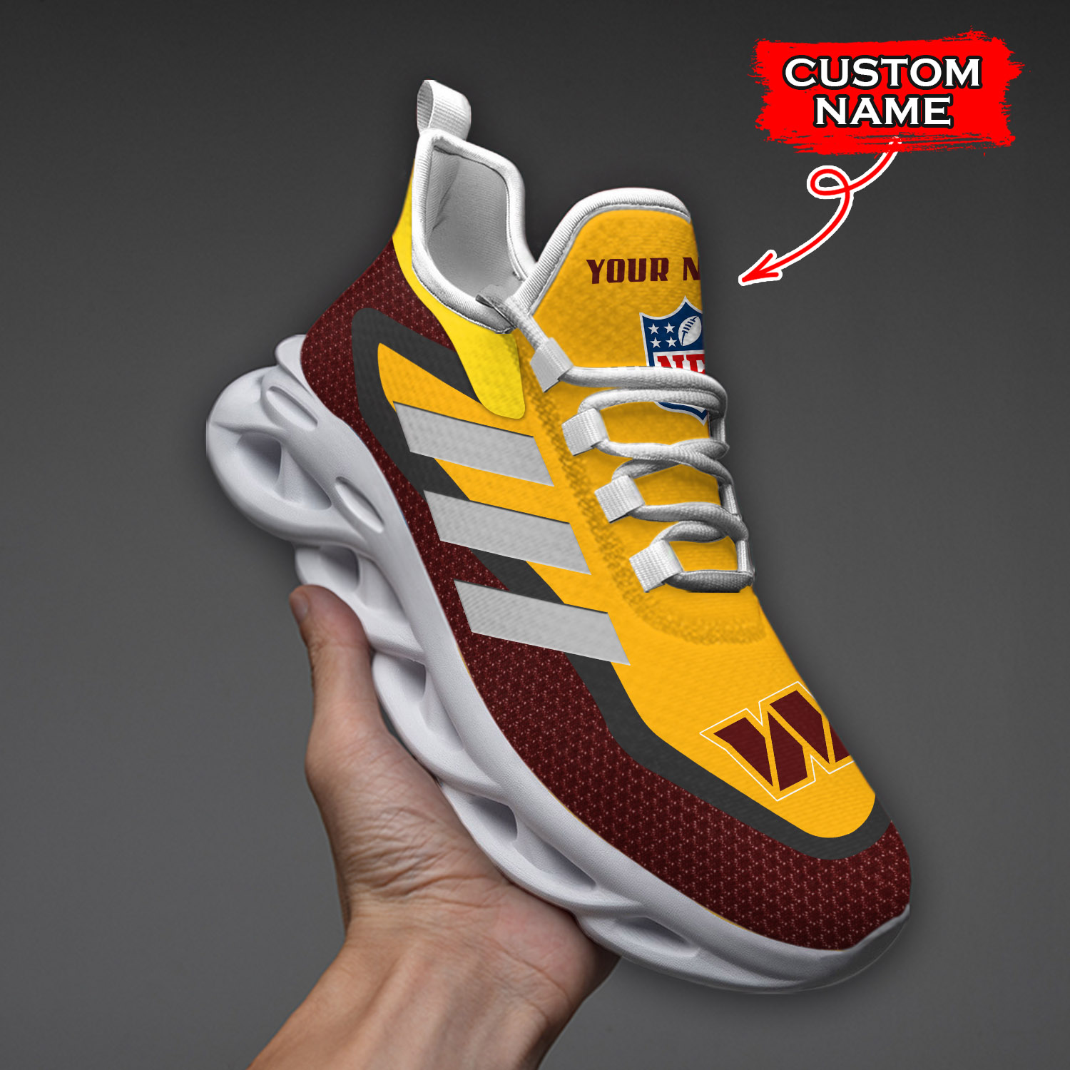 Washington Commanders NFL Max Soul Shoes Sneakers For Men And Women