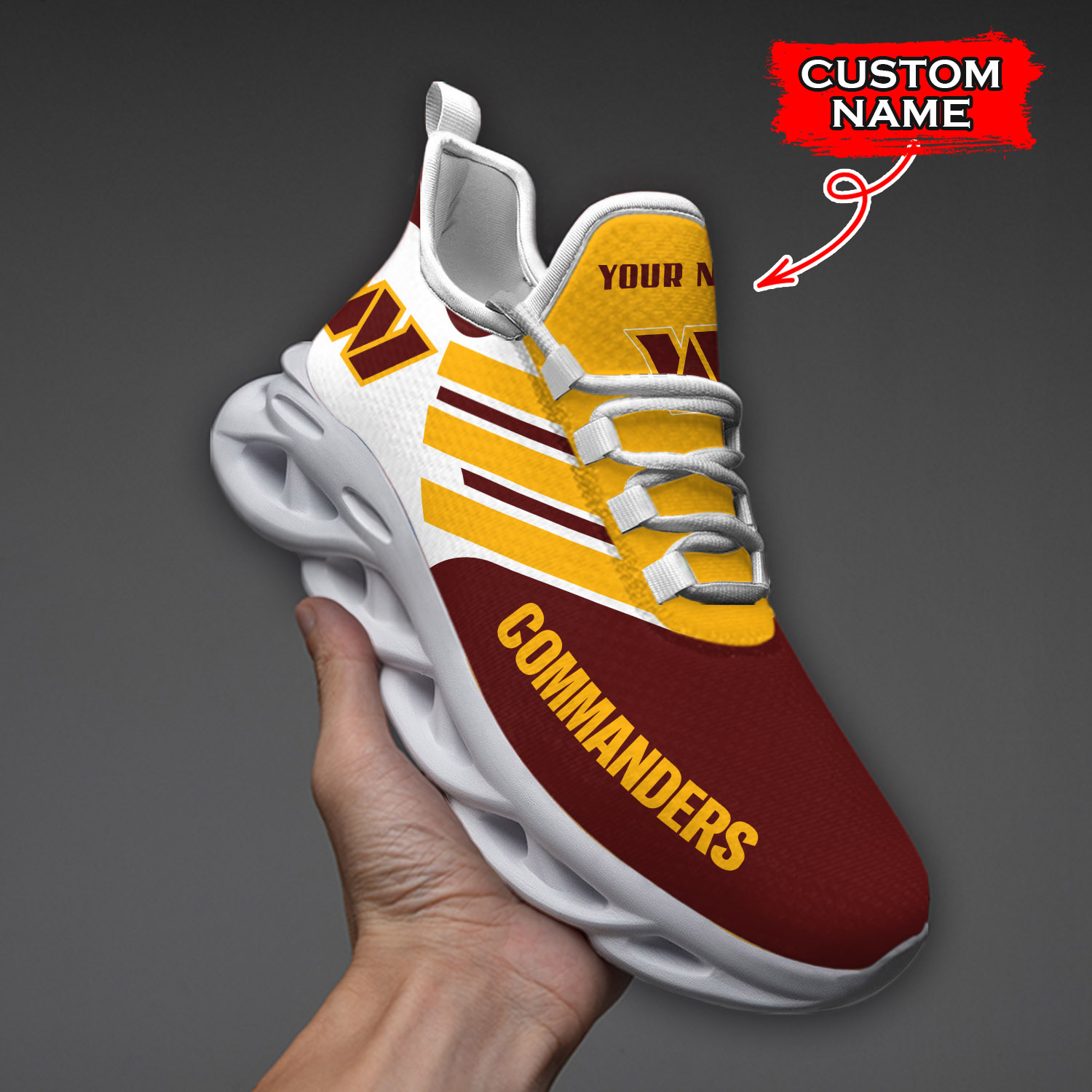 Washington Commanders NFL Max Soul Shoes Sneakers For Men And Women