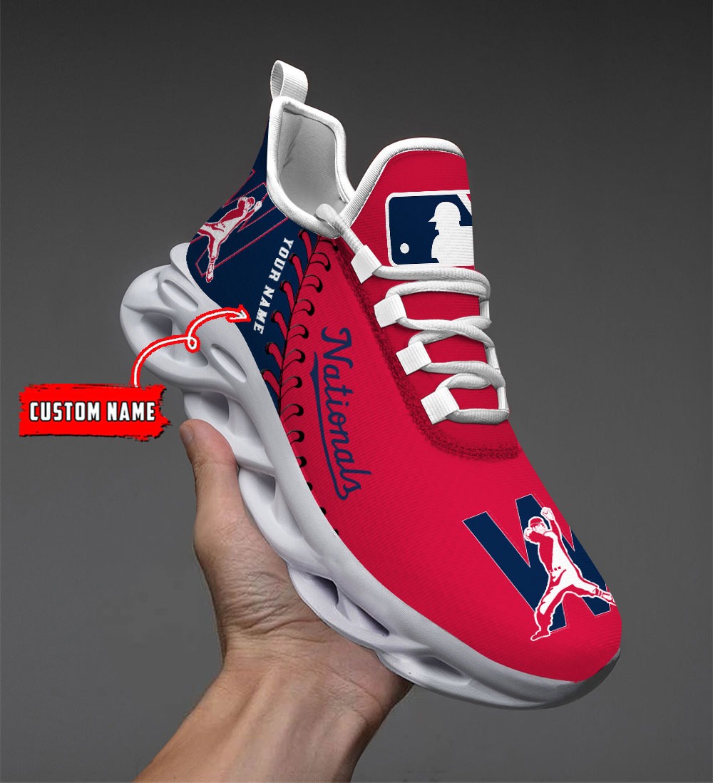 Washington Nationals MLB Max Soul Shoes Sneakers For Men And Women
