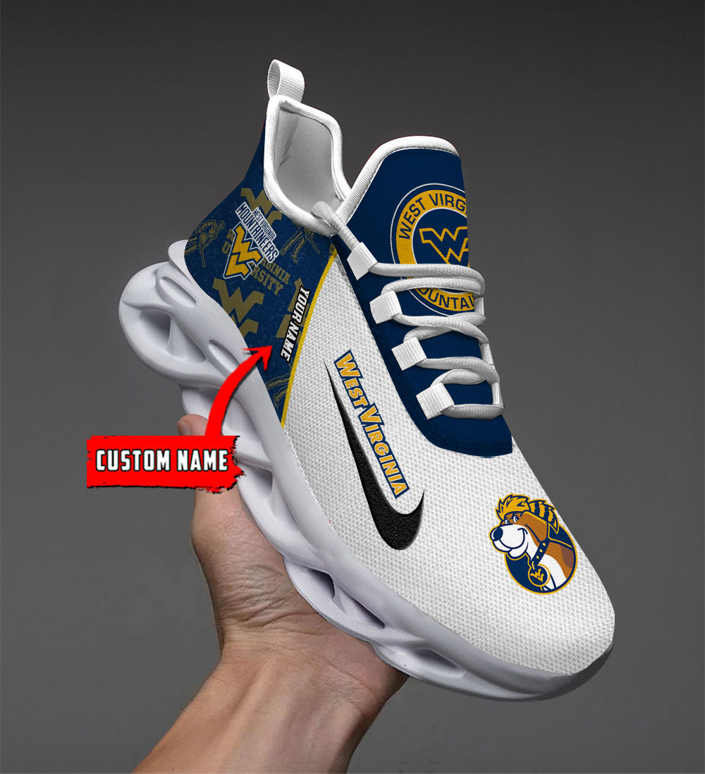 West Virginia Mountaineers Max Soul Shoes Sneakers For Men And Women