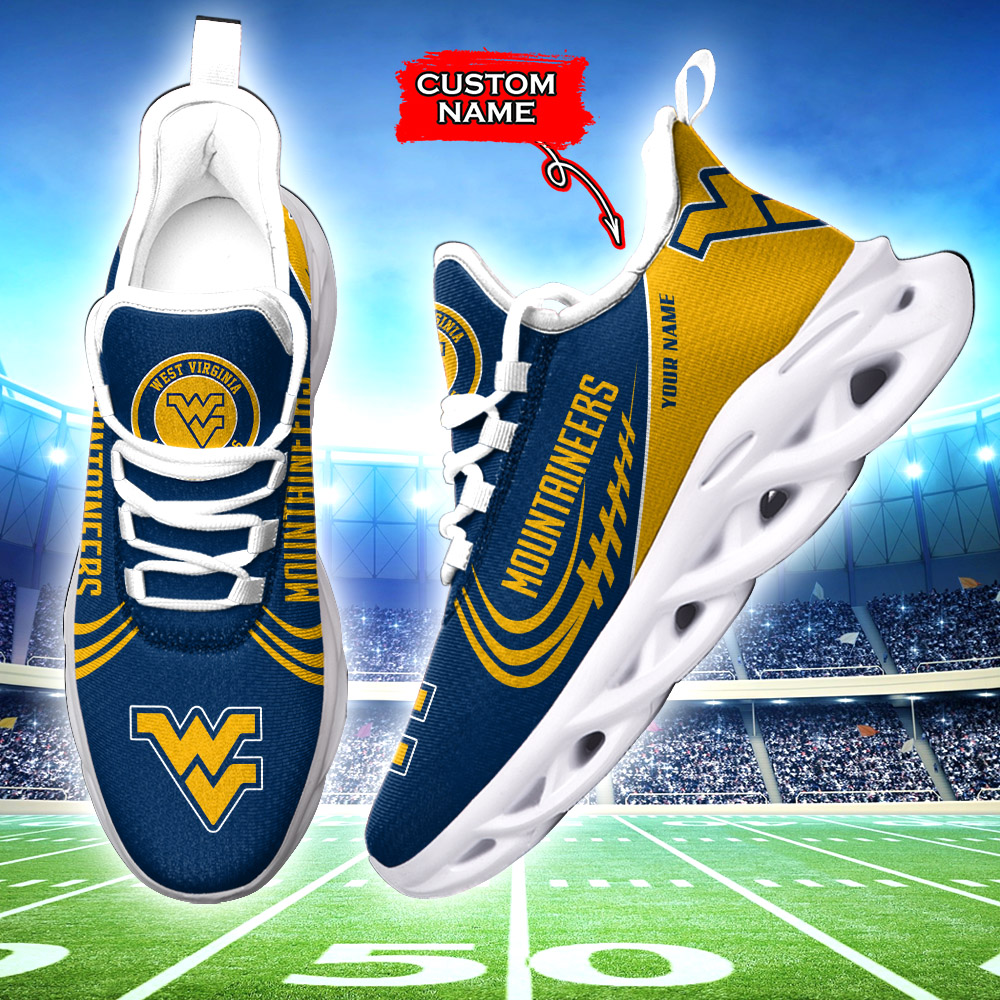 West Virginia Mountaineers NCAA Max Soul Shoes Sneakers For Men And Women