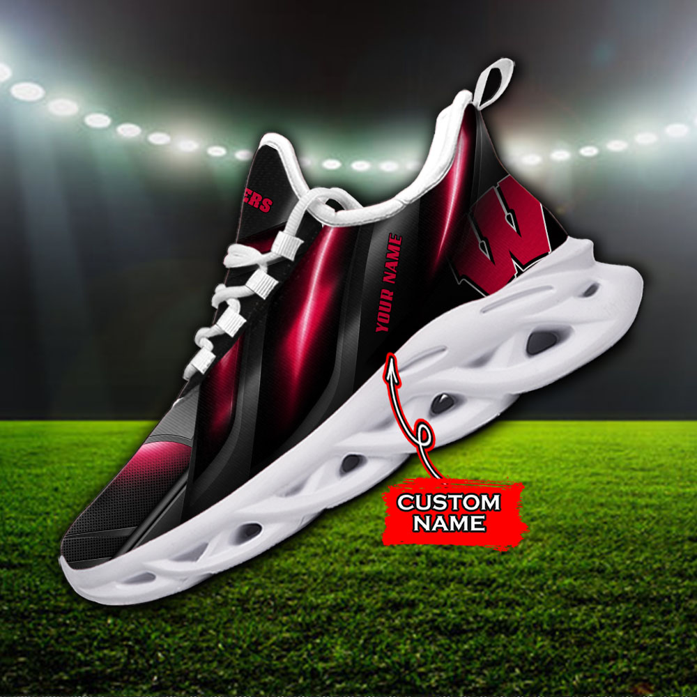 Wisconsin Badgers NCAA Max Soul Shoes Sneakers For Men And Women