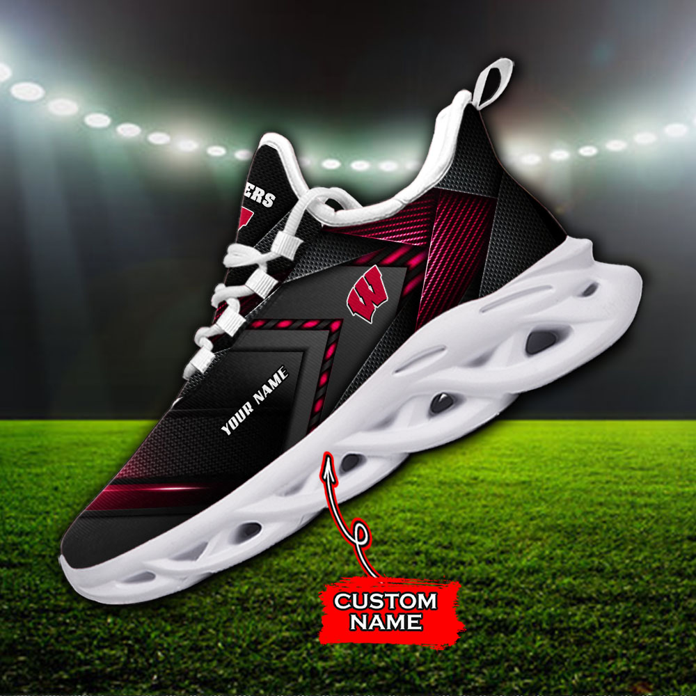Wisconsin Badgers NCAA Max Soul Shoes Sneakers For Men And Women
